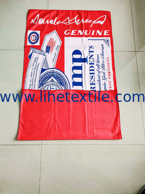 Hot Selling Red Microfiber Suede Printed Beach Towel With Custom Logo