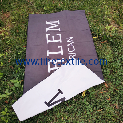 Wholesale recycled custom design double side print microfiber suede summer sand free beach towels with logo