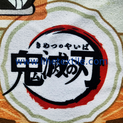 2021 Sublimated Logo Customised Otaku Anime Cartoon Polyester Printed Big Funny Beach Towels in Bulk Personalised Beach