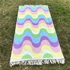 Hight Quality Large cotton beach towels for beach rainbows Beach Towels with Tassels