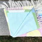 Hight Quality Large cotton beach towels for beach rainbows Beach Towels with Tassels