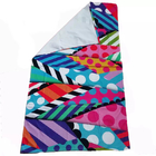 luxury 100% cotton digital print stripe beach towel famous designer logo brand beach towels