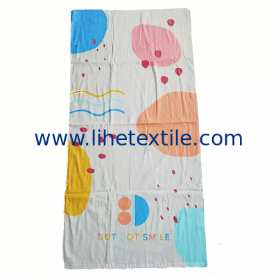 Custom High Quality Sublimation Printing Cotton Velour Summer Beach Towels With Logo