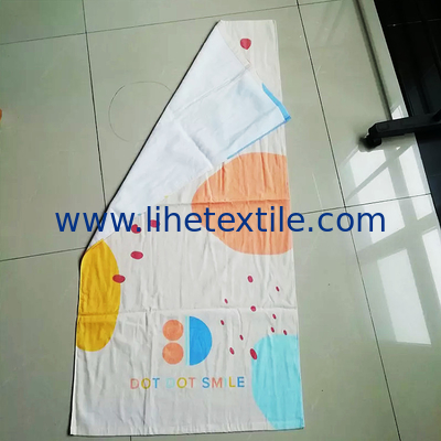 Custom High Quality Sublimation Printing Cotton Velour Summer Beach Towels With Logo