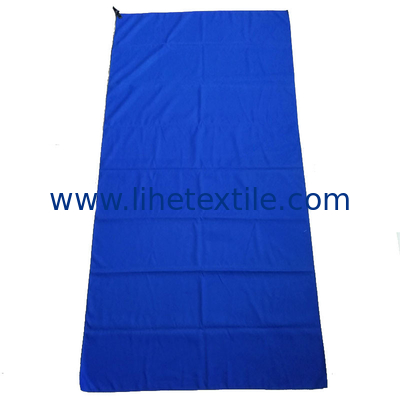 Wholesale high quality low MOQ blue hotel beach towels recycled beach towel thick with logo custom print for sports
