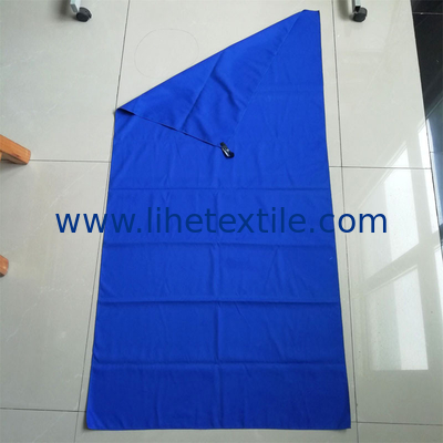 Wholesale high quality low MOQ blue hotel beach towels recycled beach towel thick with logo custom print for sports