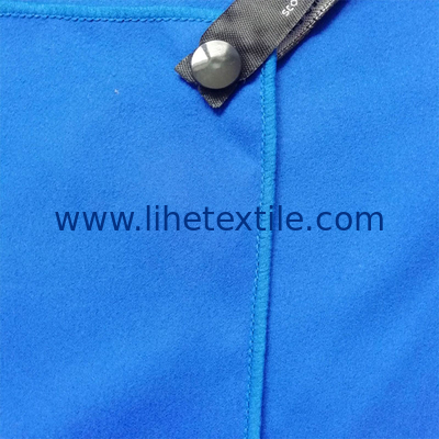 Wholesale high quality low MOQ blue hotel beach towels recycled beach towel thick with logo custom print for sports