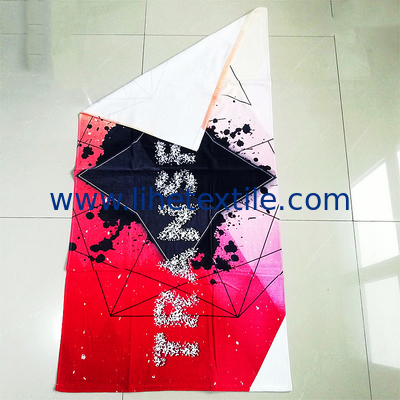 Wholesale custom pure cotton beach towels beach bath 100% cotton sand free  thin organic cotton terry beach towel