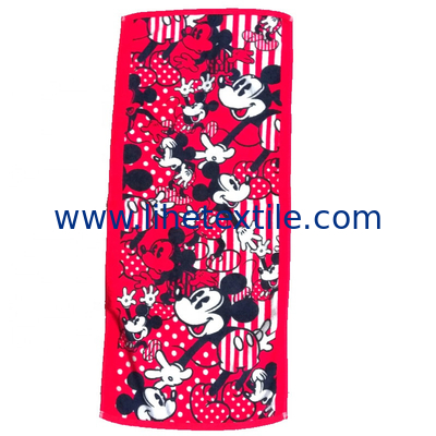 For Kids Custom Logo Cotton Kids Towels With Cartoon Character Terry Cotton Printed Towel Character