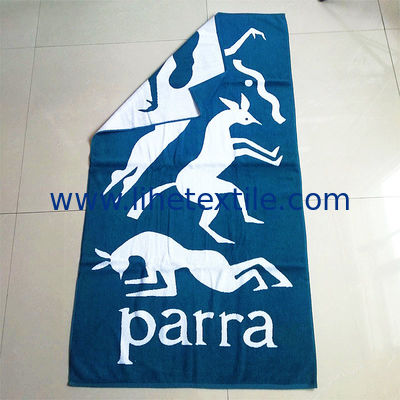 sand free 100% cotton beach towels with logo custom print for sports