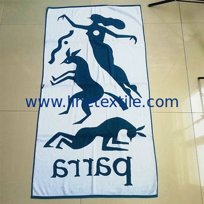 sand free 100% cotton beach towels with logo custom print for sports