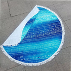 Hot sale round beach towels ready to ship custom round large beach towel