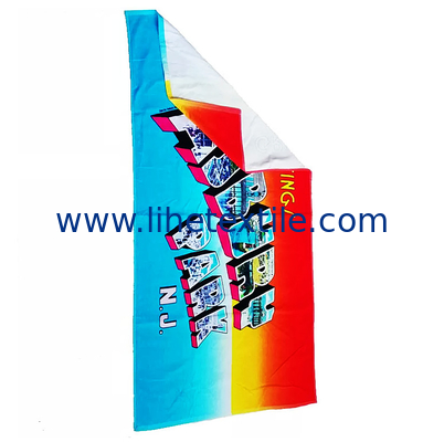 Custom High Quality Sublimation Printing Cotton Beach Towels With Logo