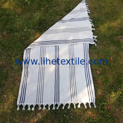 Beach towel 100% cotton fabric high quality jacquard beach towel jacquard woven sand free woven beach towel