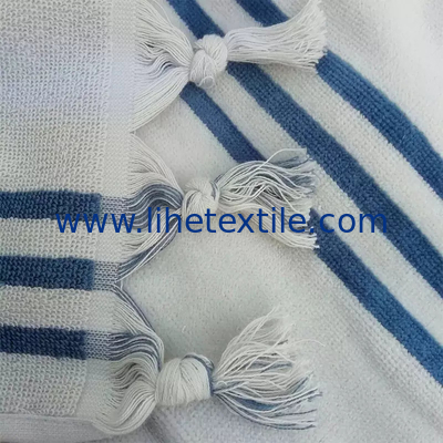Beach towel 100% cotton fabric high quality jacquard beach towel jacquard woven sand free woven beach towel