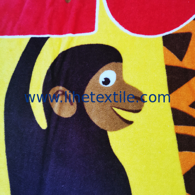 Custom Digital Reactive Printing Terry Cotton Character Cartoon Beach Towel