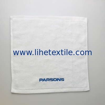 small face towel with embroidery logo 100% cotton hand towels
