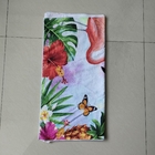 2021 best selling light weight beach towel custom animal flamingo flower pattern beach towel custom beach towel