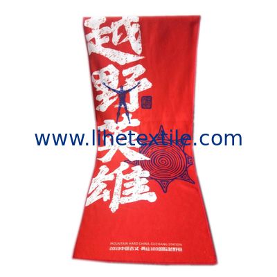 Environmental friendly microfiber red light weight beach towel custom print beach towel with logo