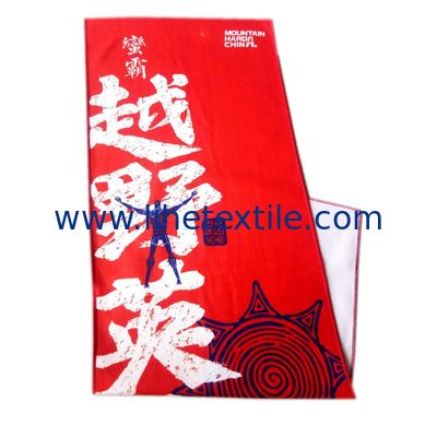 Environmental friendly microfiber red light weight beach towel custom print beach towel with logo