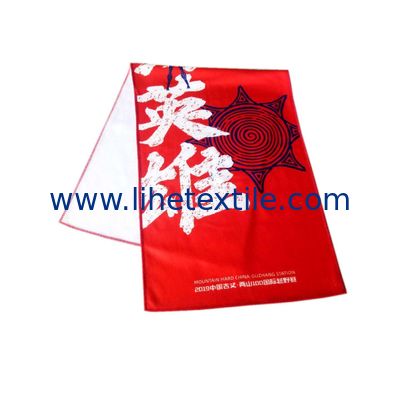 Environmental friendly microfiber red light weight beach towel custom print beach towel with logo