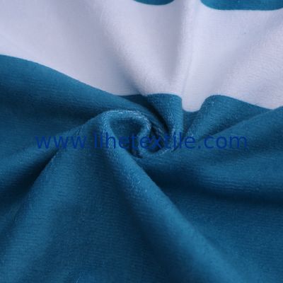 wholesale rainbows blue and white beach towels with logo custom print microfiber fabric stripe beach towel custom logo