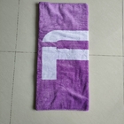 Personalised custom 100% cotton jacquard beach towel with logo