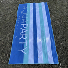Recycled manufacturer Waffle beach towel wholesale printed striped beach with logo