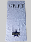 Wholesale 100% cotton face towel black and white custom hand towels with embroidery logo