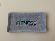 High Quality Cotton Sports Towels Grey Towels with Embroider Logo