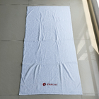 Customized embroidery bath towels 100% cotton 500gsm luxury white hotel towel