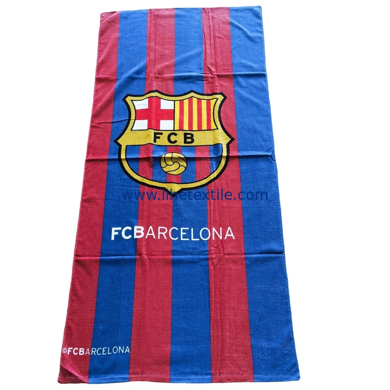 Manufacturer supply football Team Printed Bath Towel Quick-drying Printed Fans Bath Towel Shawl Beach Towel