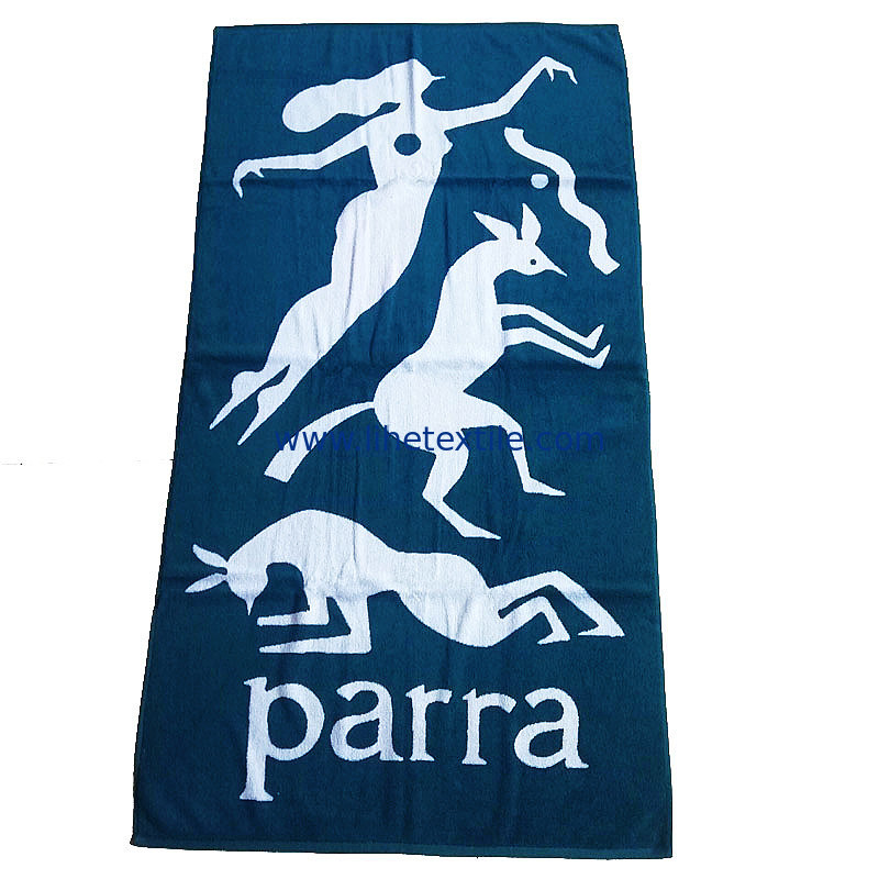 sand free 100% cotton beach towels with logo custom print for sports