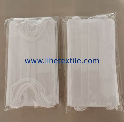 3-ply disposable white color face mask adult CE certificate