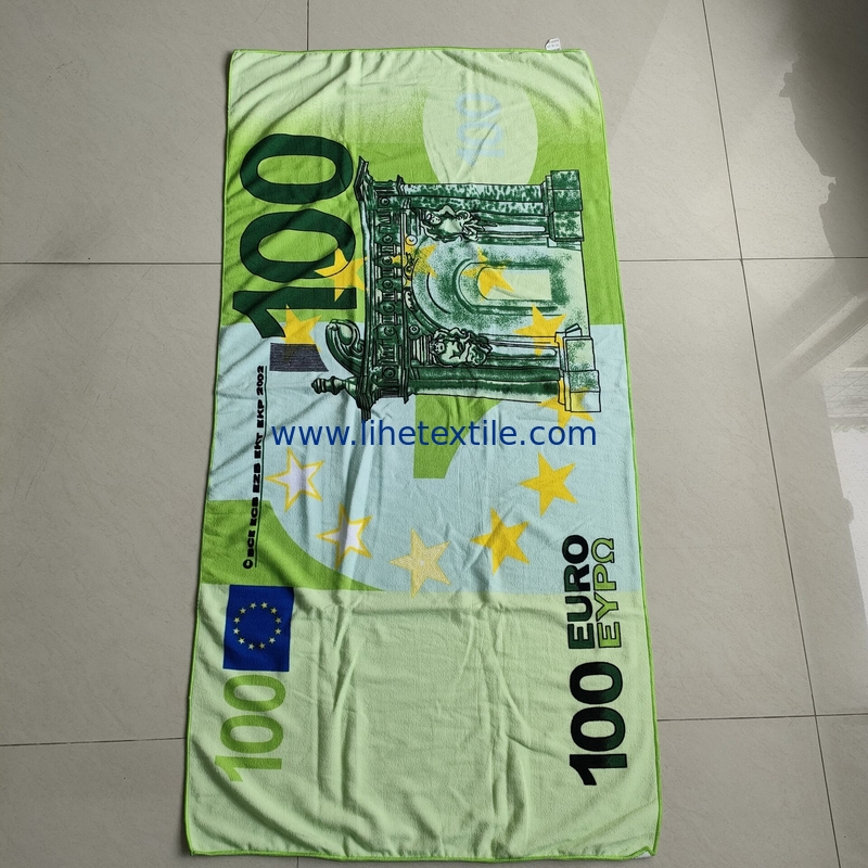 extra large sand free personalized quality light weight beach towel custom  money beach towel
