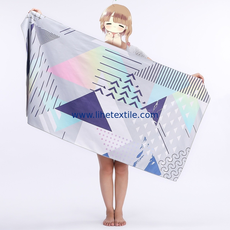 High Quality Microfiber Two Side Printed Beach Towel Quick Dry Sand Free Proof Recycled Beach Towel