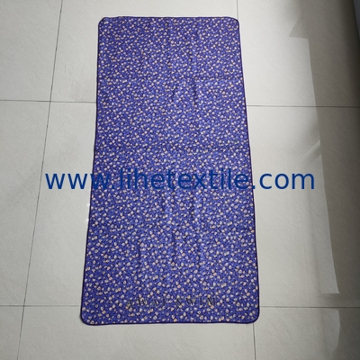 Tendance de conception de la qualité de l'impression double face serviette de plage avec logo écologique motif de fleurs rapide serviette de plage sèche