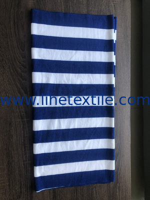 En gros personnalisé Logo imprimé numérique sublimé sans sable piscine sèche rapide Cabana rayée Microfiber serviette de plage